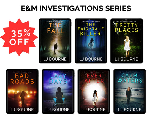 E&M Investigations Crime Fiction Series by LJ Bourne Complete Series eBook Bundle