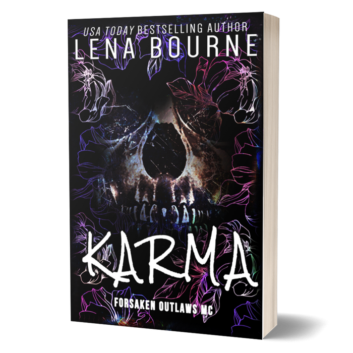 Karma: Forsaken Outlaws MC - A Dark MMF Biker Romance by Lena Bourne Paperback