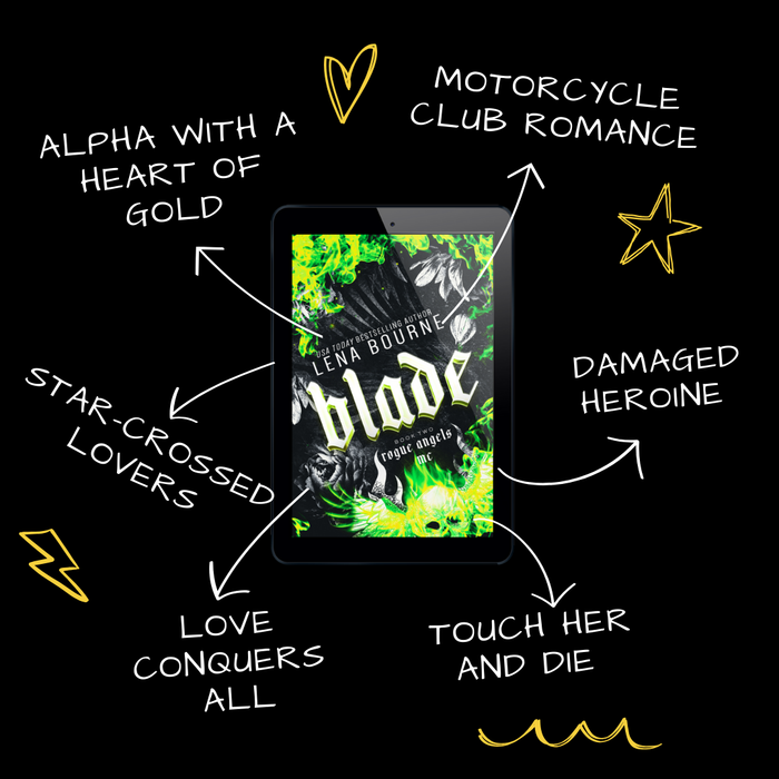 Tropes in Blade (Rogue Angels MC, Book 2) a biker romance ebook by Lena Bourne