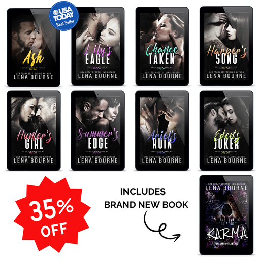 Devil's Nightmare MC Next Gen Series Bundle + Karma: Forsaken Outlaws MC  by Lena Bourne E-Book