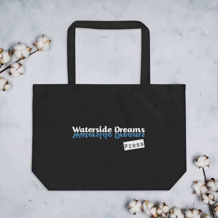 Who Killed Snow White? Large Tote Bag - E&M Investigations Series by LJ Bourne - Waterside Dreams Press