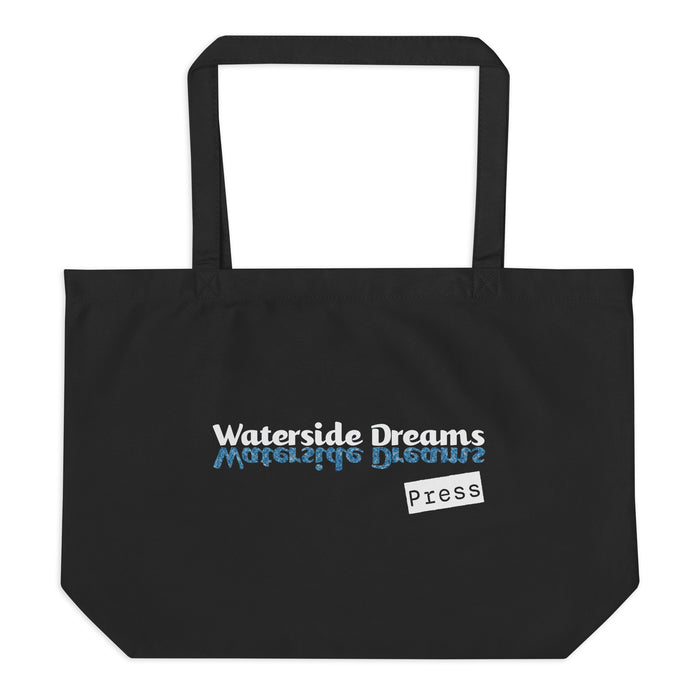 Large organic tote bag - Waterside Dreams Press