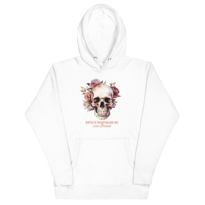 Skull & Roses Logo Hoodie - Devil's Nightmare MC by Lena Bourne - Waterside Dreams Press
