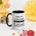 Between the Lines - Fun Reader 15 oz Mug with Color Inside - Waterside Dreams Press - Waterside Dreams Press